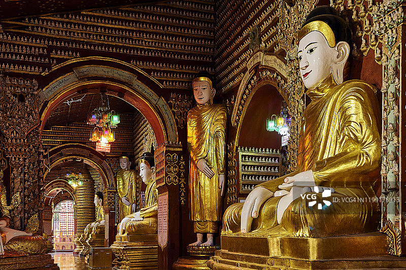 缅甸蒙育瓦的坦博德海佛塔图片素材