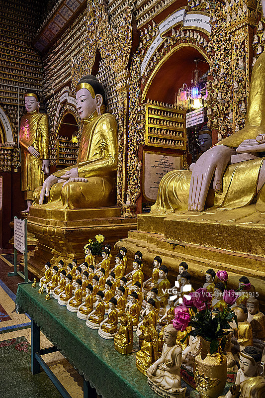 缅甸蒙育瓦的坦博德海佛塔图片素材