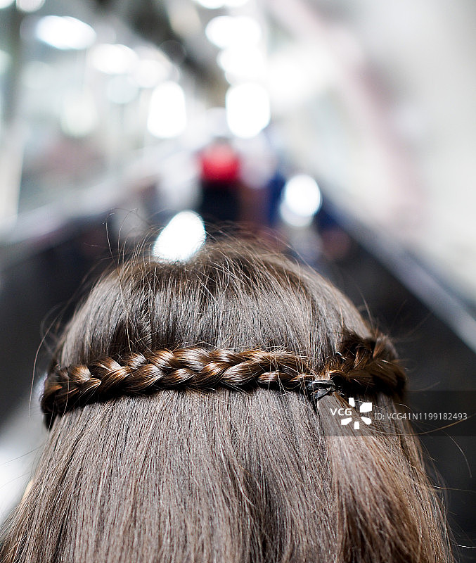 编织发型图片素材