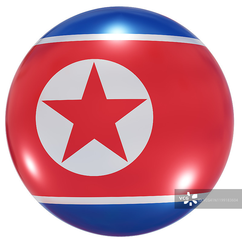 朝鲜国旗按钮图片素材