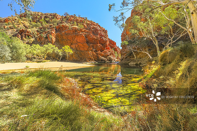 澳大利亚艾勒里溪大水坑全景图片素材