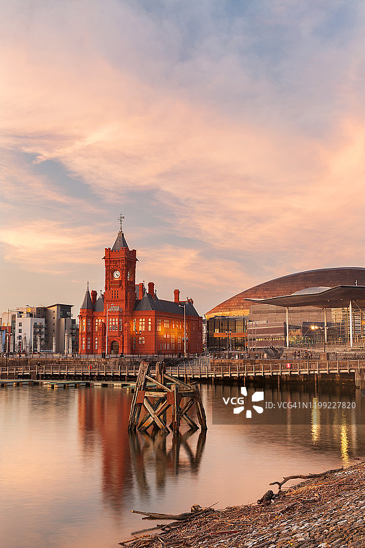 英国威尔士加的夫湾图片素材