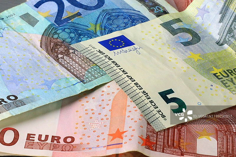 欧元纸币图片素材