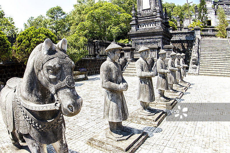 越南顺化启定皇陵图片素材