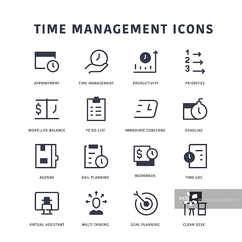 时间管理图标图片素材