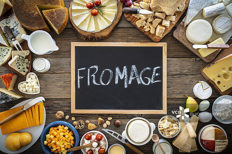 奶酪拼盘：乳制品图片素材