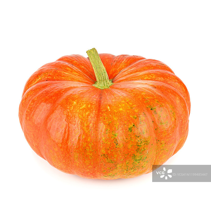 白色背景上的成熟南瓜图片素材