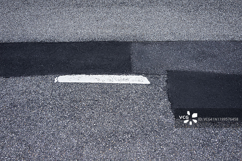 路面补丁特写图片素材