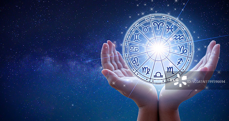 星座运势圈内的十二星座图片素材