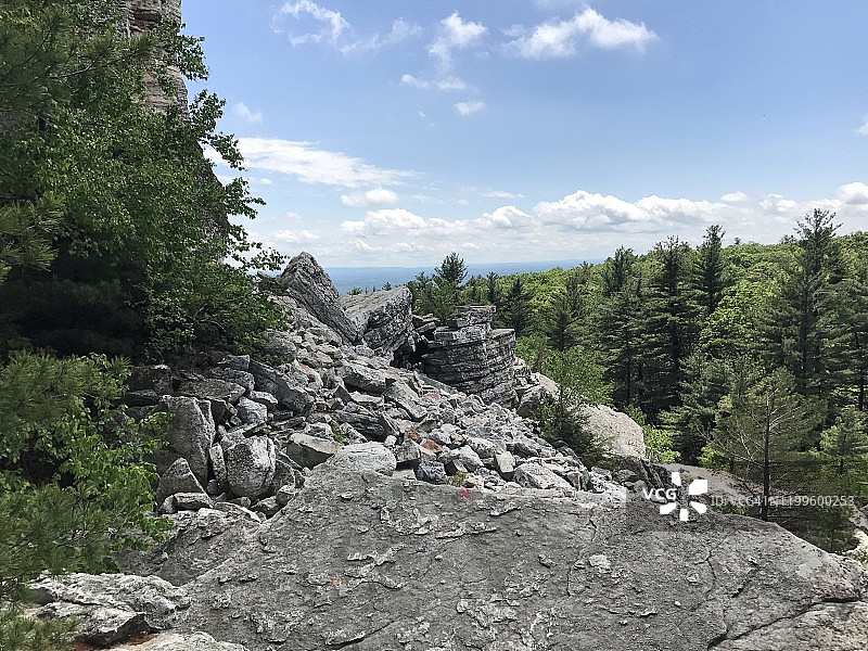 纽约州莫洪克湖图片素材