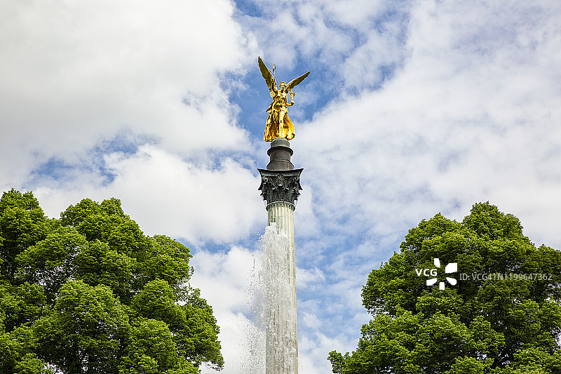 德国巴伐利亚慕尼黑和平天使纪念碑图片素材