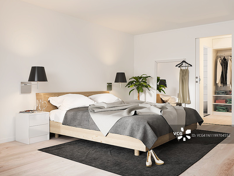 现代的卧室图片素材
