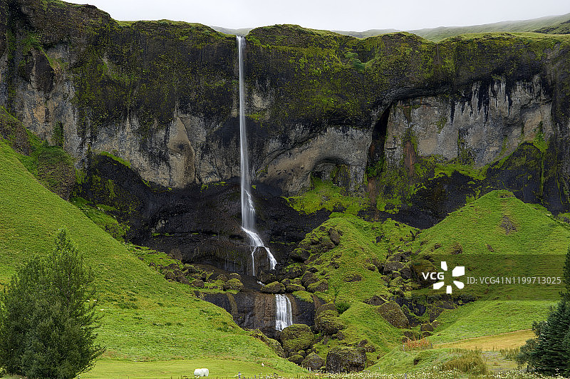 冰岛南部地区的教堂镇图片素材