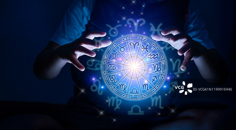 星座运势圈内的十二星座图片素材