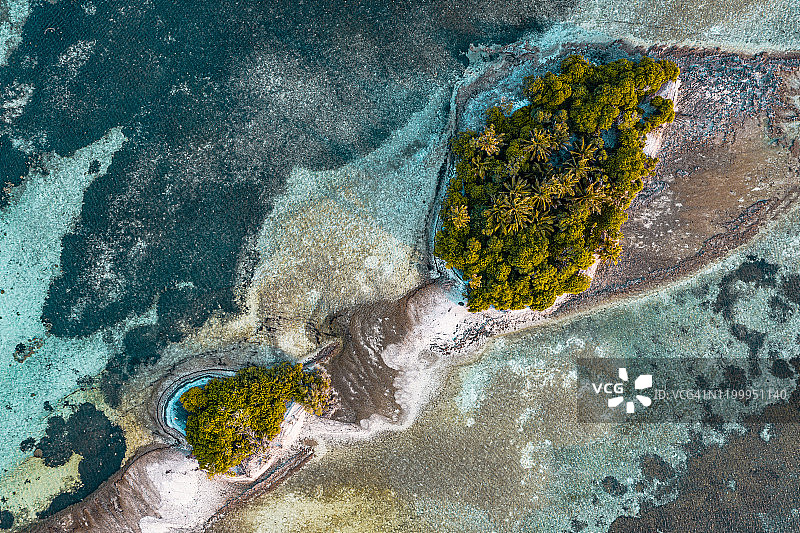 马尔代夫热带岛屿航拍图片素材
