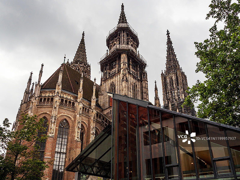 德国最高教堂内部：乌尔姆大教堂图片素材