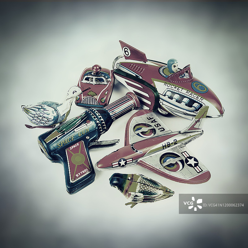 锡制玩具收藏图片素材