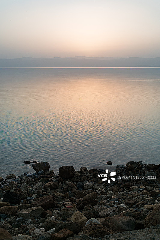 死海上的日落图片素材