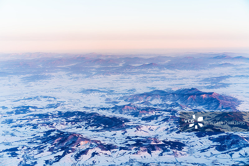 中国东北的户外航拍图片素材