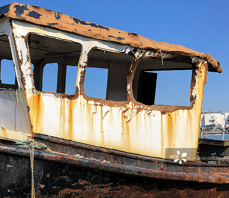 废弃渔船 3图片素材