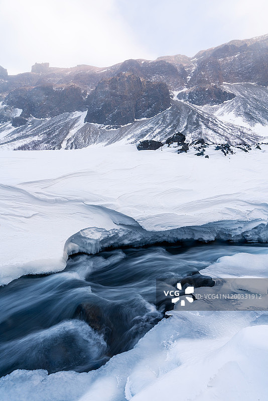 吉林省长白山冬季自然风光图片素材