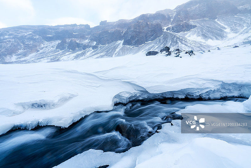 吉林省长白山冬季自然风光图片素材