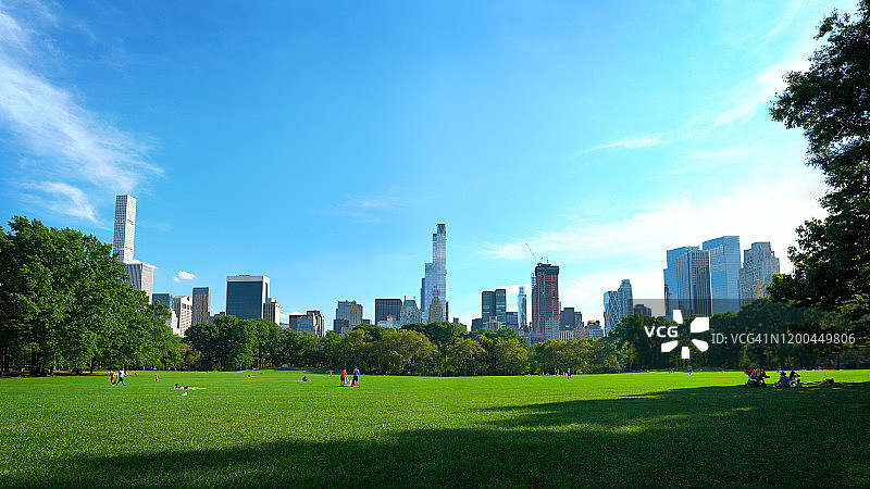 纽约中央公园的宁静图片素材