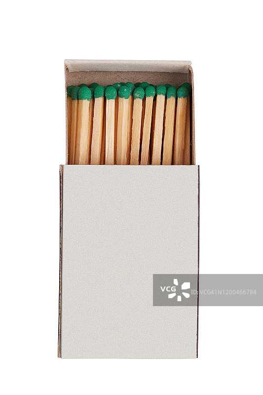 白色背景上的空白火柴盒图片素材