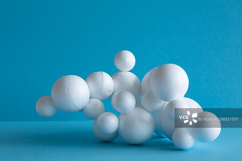 泡沫塑料球粘合在一起——细胞结构图片素材