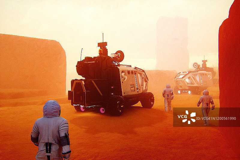 火星地球化的未来图像图片素材