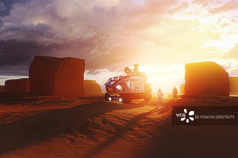 火星地球化的未来图像图片素材