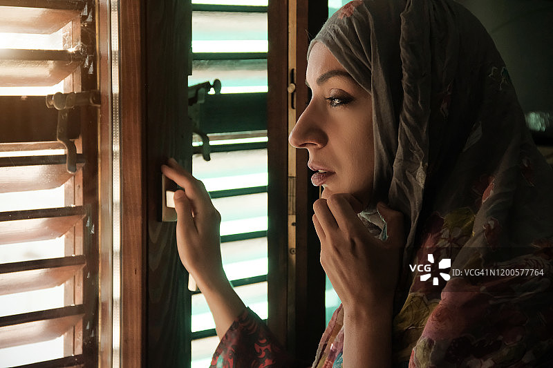 穆斯林女人图片素材