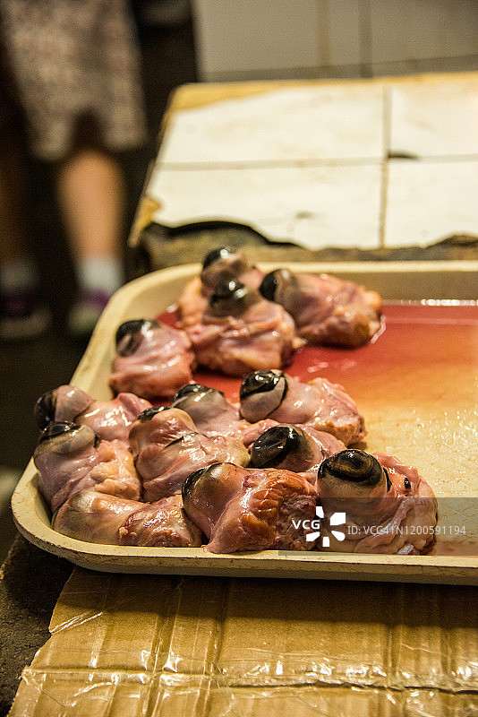 哥伦比亚市场上的牛眼图片素材