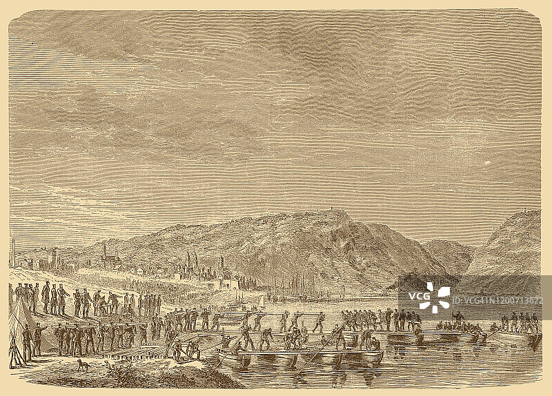 在安德纳赫的德国先驱者之间的桥梁图片素材