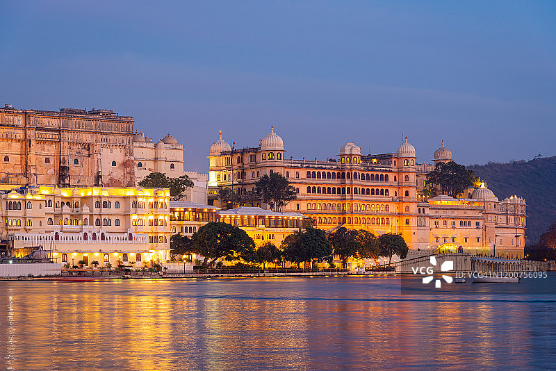 乌代浦尔城市宫殿图片素材