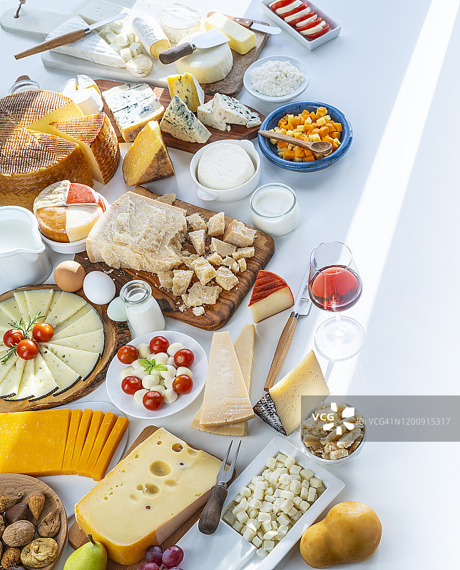 多种奶酪拼盘图片素材