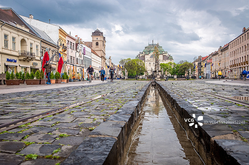 科希策市中心街道图片素材