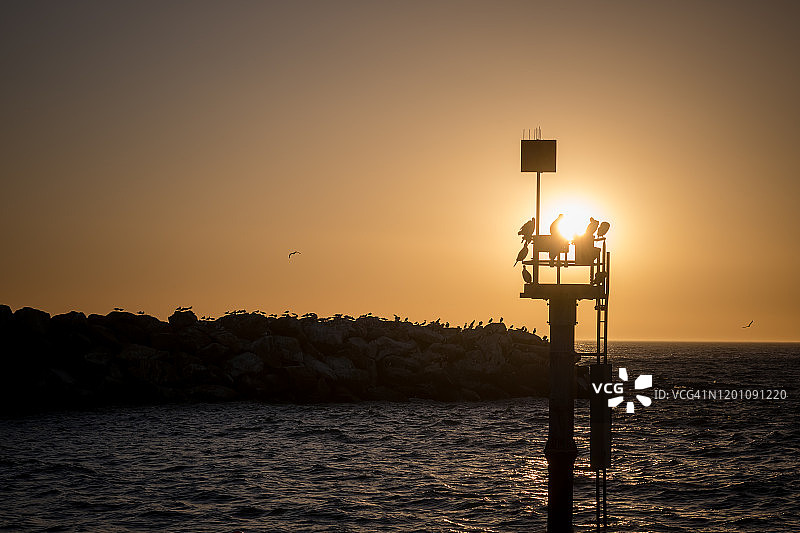 格兰elg海滩日落图片素材