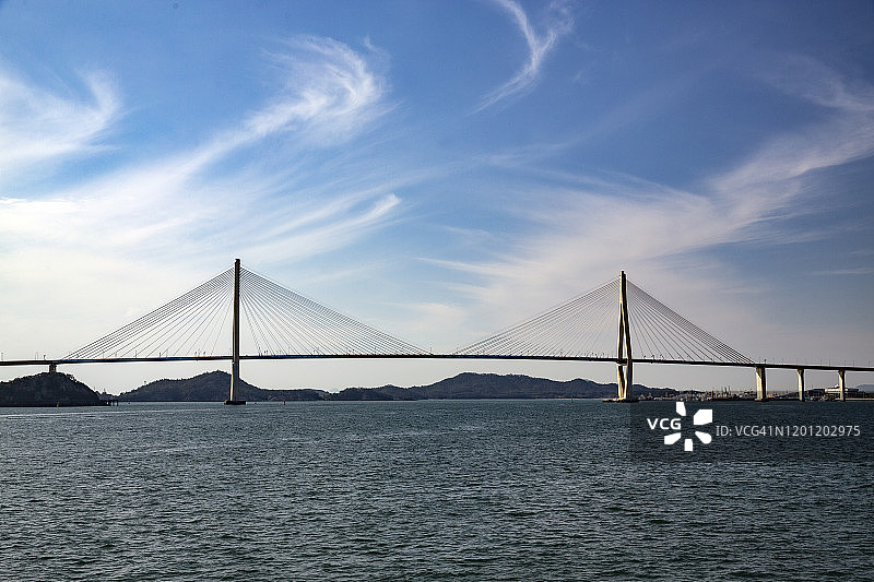韩国木浦大桥海景图片素材