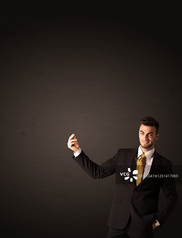 商人做手势图片素材