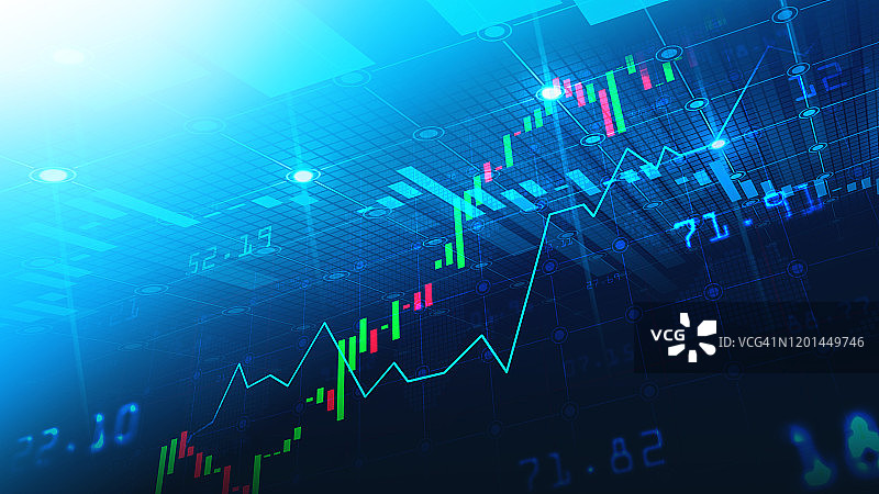 图形概念中的股票市场或外汇交易图图片素材