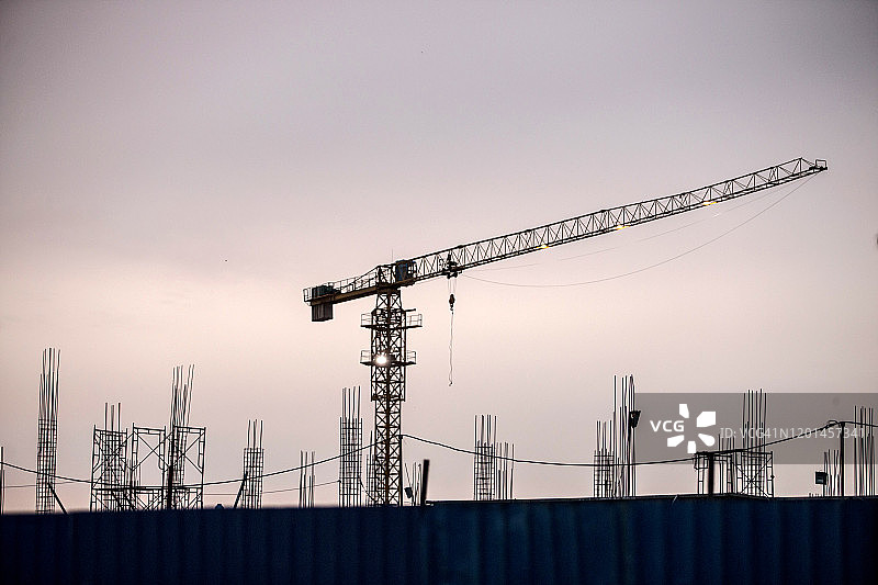 建筑起重机图片素材