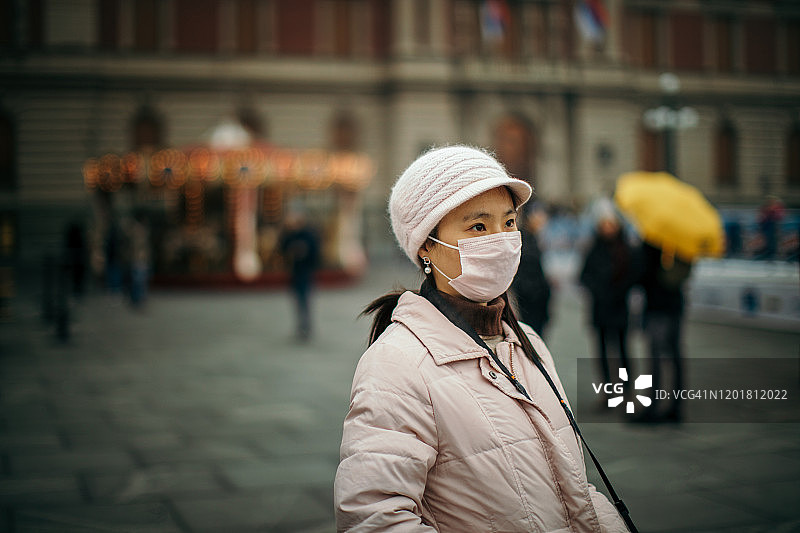 来自中国的年轻游客图片素材