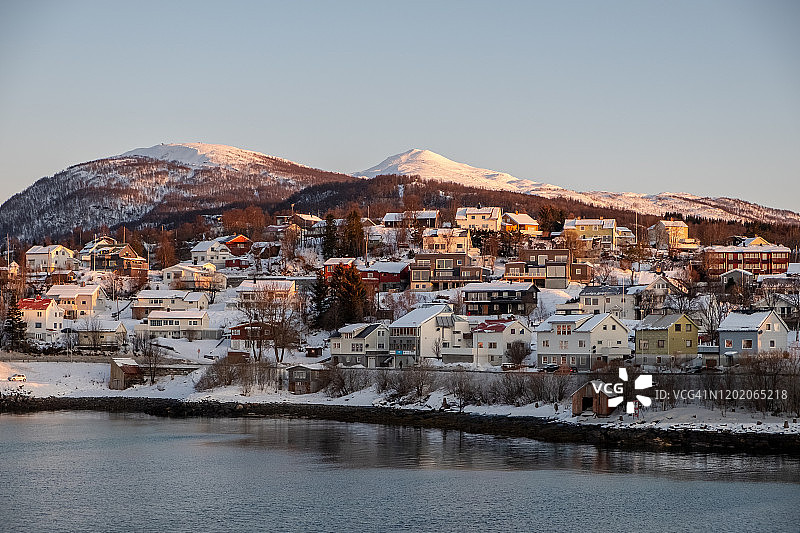 抵达挪威 Finnsnes图片素材