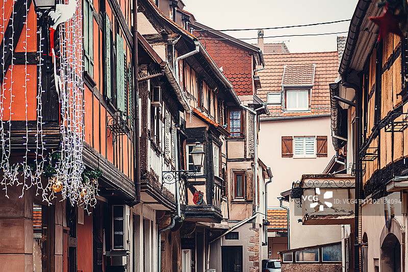 奥贝奈的半木结构建筑图片素材