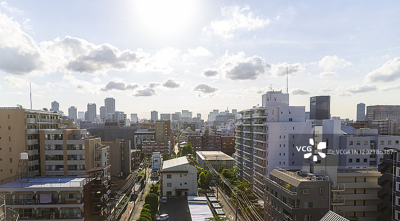 东京住宅区公寓图片素材