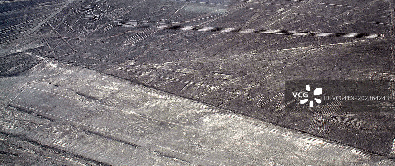 纳斯卡线条鸟瞰图图片素材