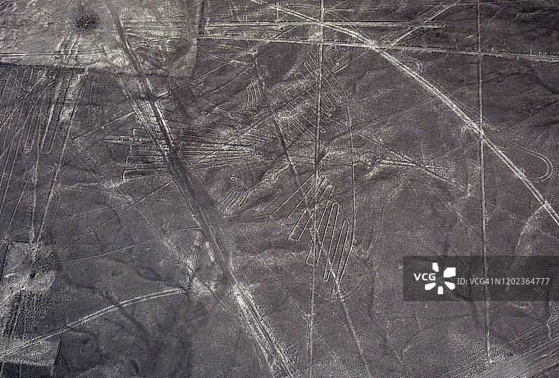 纳斯卡线条鸟瞰图图片素材