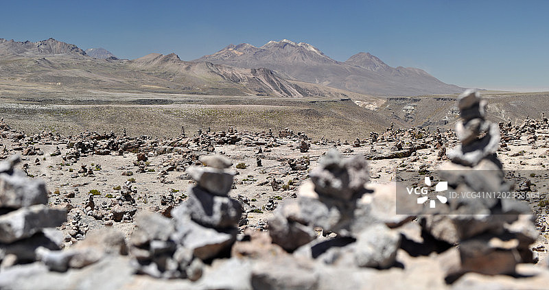 安第斯山脉火山全景图片素材