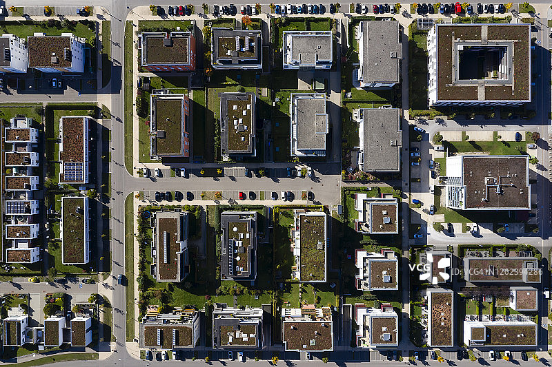 住宅区鸟瞰图图片素材